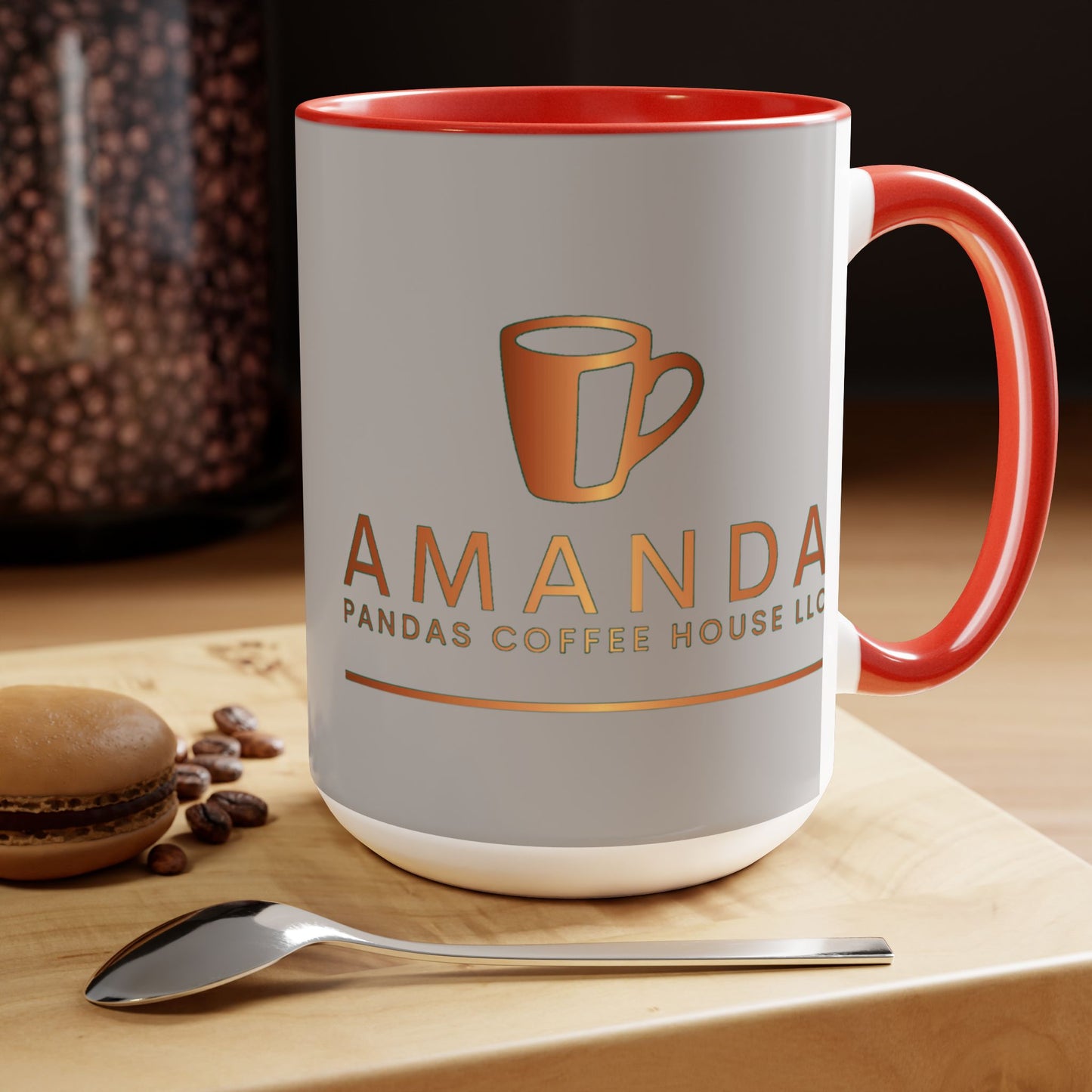 Amanda Pandas Coffee House LLC V2 Kaffeetassen, 15oz