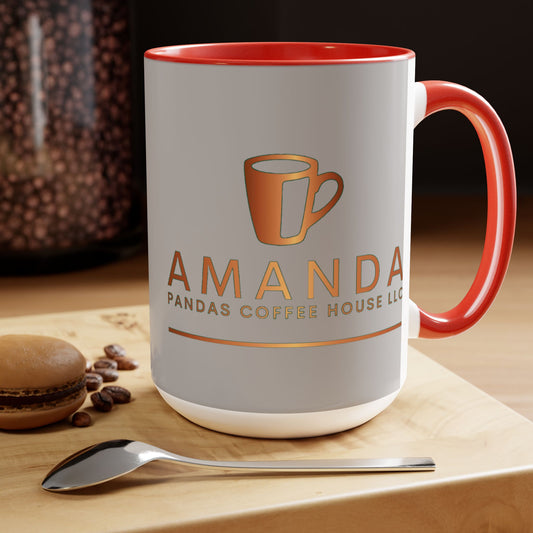 Amanda Pandas Coffee House LLC V2 Coffee Mugs, 15oz