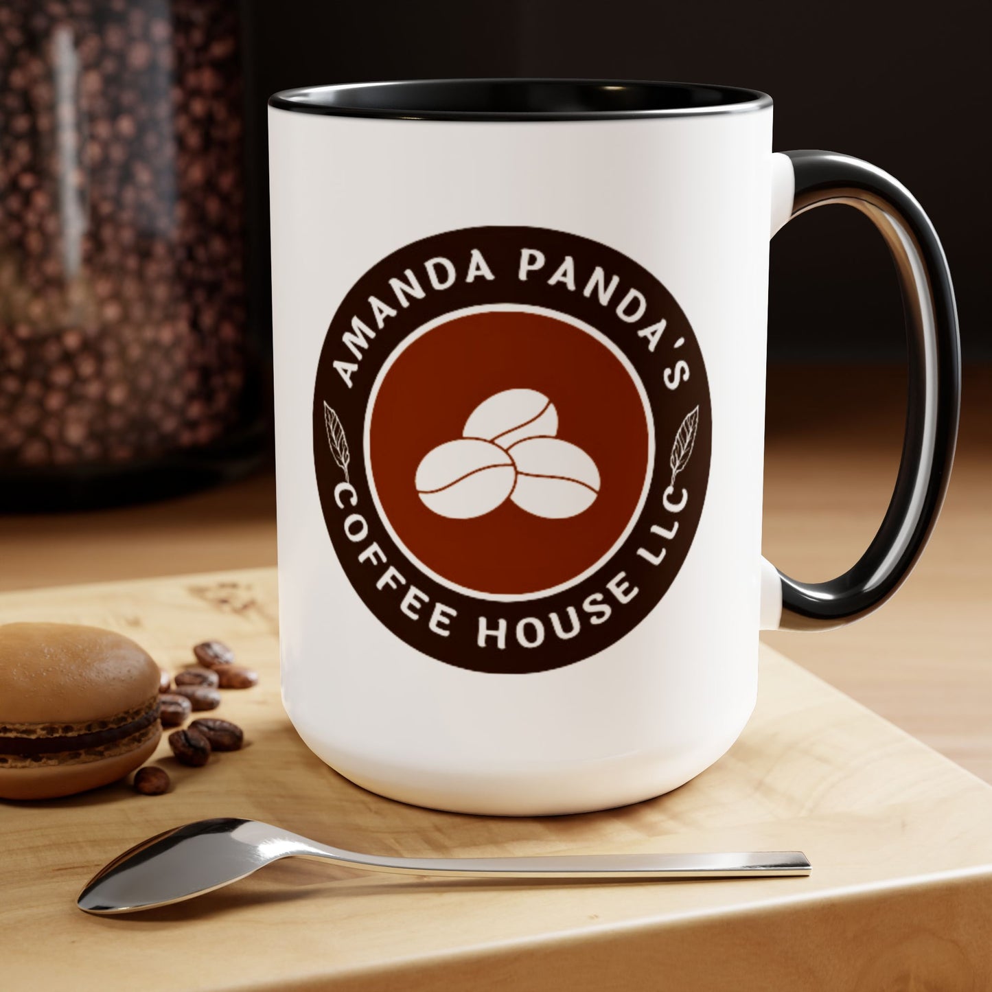 Amanda Pandas Coffee House LLC  Coffee Mug, 15oz