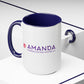 Amanda Pandas Coffee House LLC V3 Two-Tone Coffee Mugs, 15oz