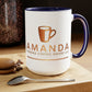 Amanda Pandas Coffee House LLC V2 Coffee Mugs, 15oz
