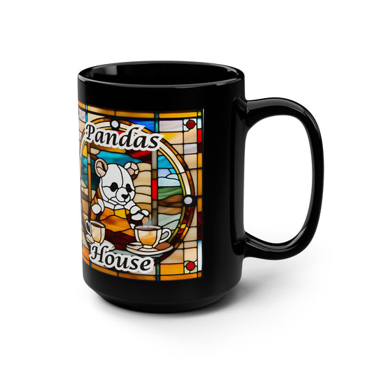 Amanda Pandas Coffee House LLC VJ24 Black Mug, 15oz