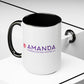 Amanda Pandas Coffee House LLC V3 Two-Tone Coffee Mugs, 15oz