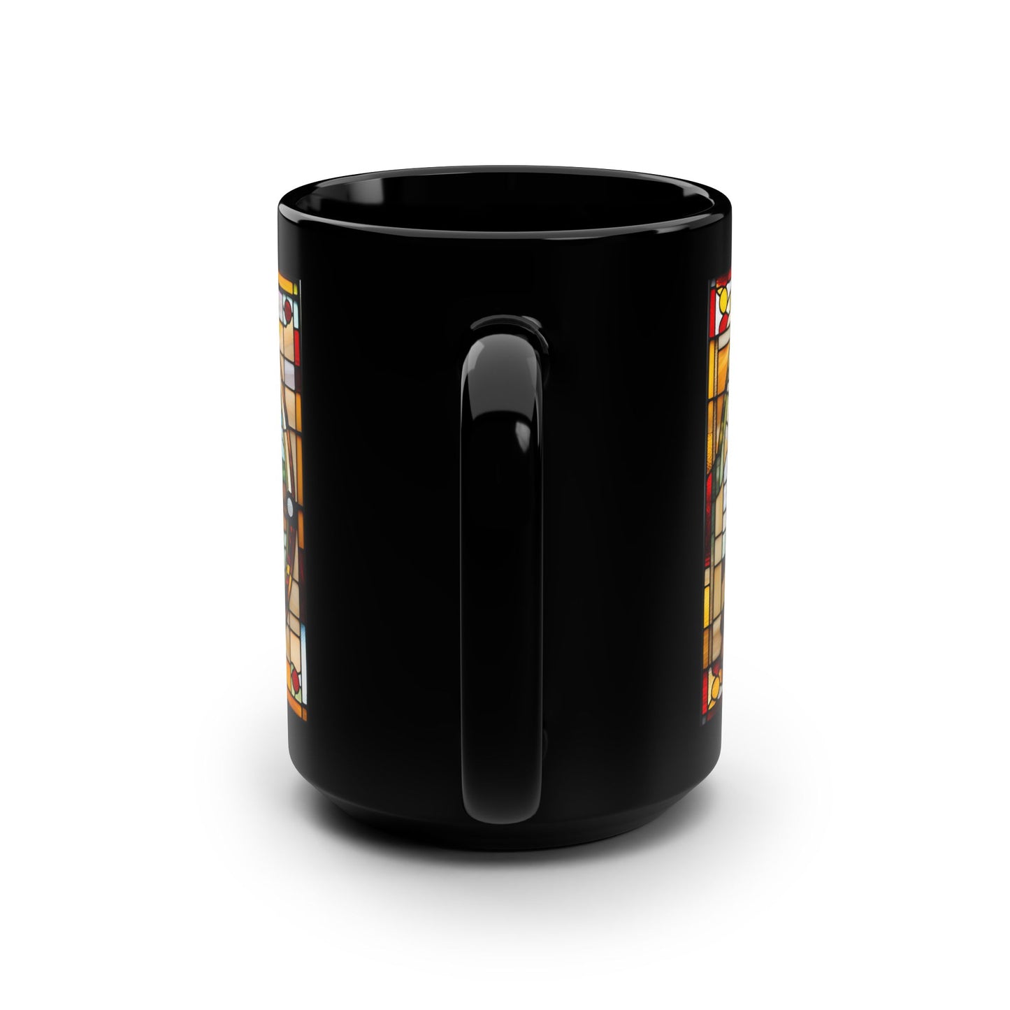 Amanda Pandas Coffee House LLC VJ24 Taza negra, 15 oz