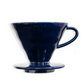 Gotero de café de cerámica V60 02 - Azul marino