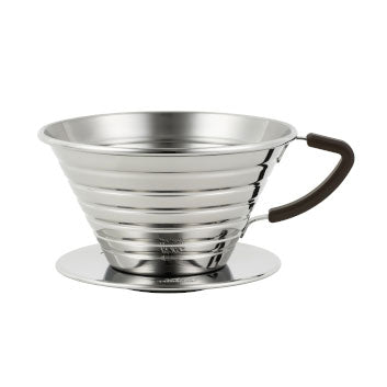 Gotero de café de acero inoxidable Kalita Wave 185